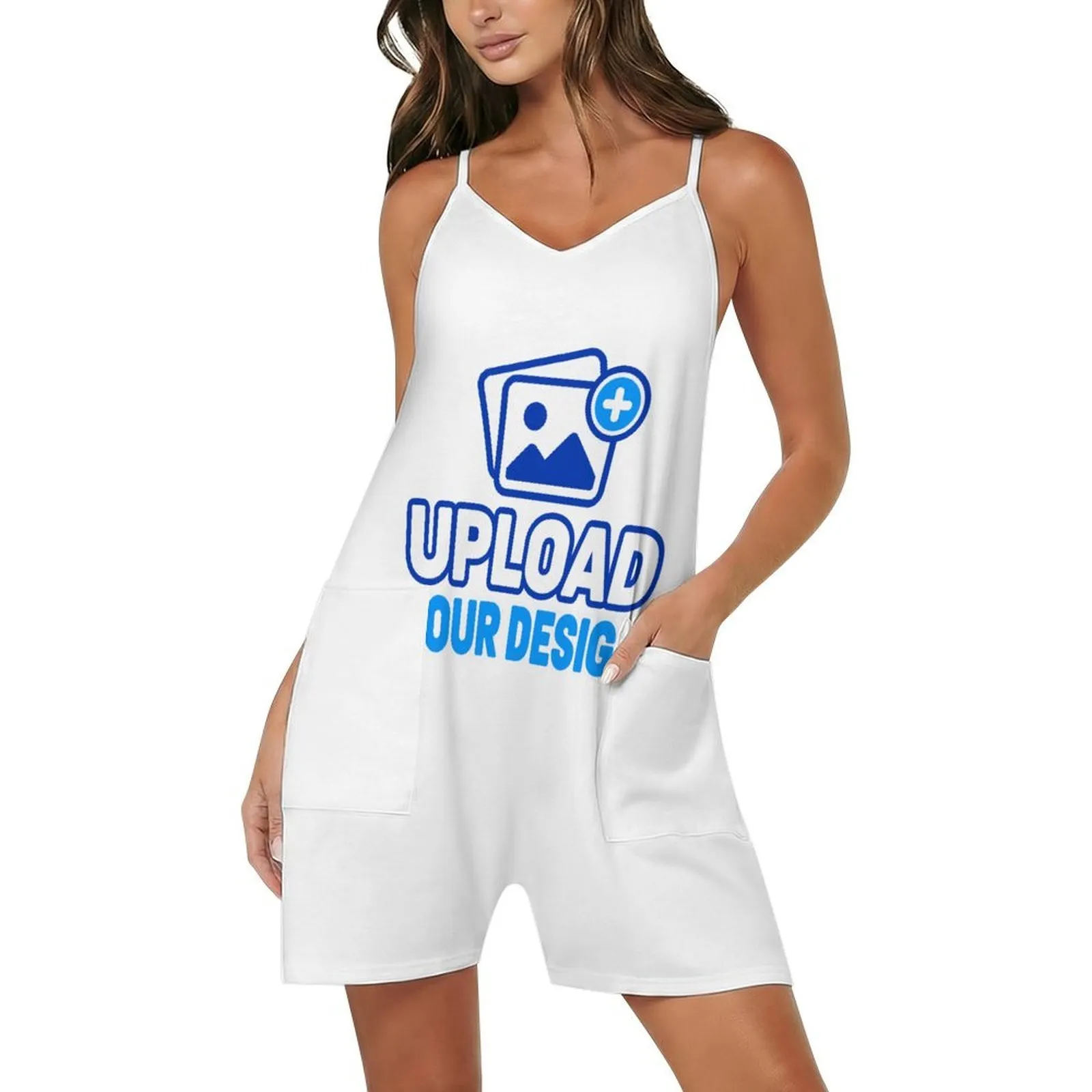 Strap Jumpsuit with Dual Pockets custom print product image 8