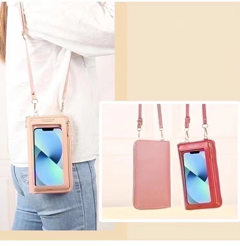 Women's Pu Leather Solid Color Minimalist Square Zipper Shoulder Bag