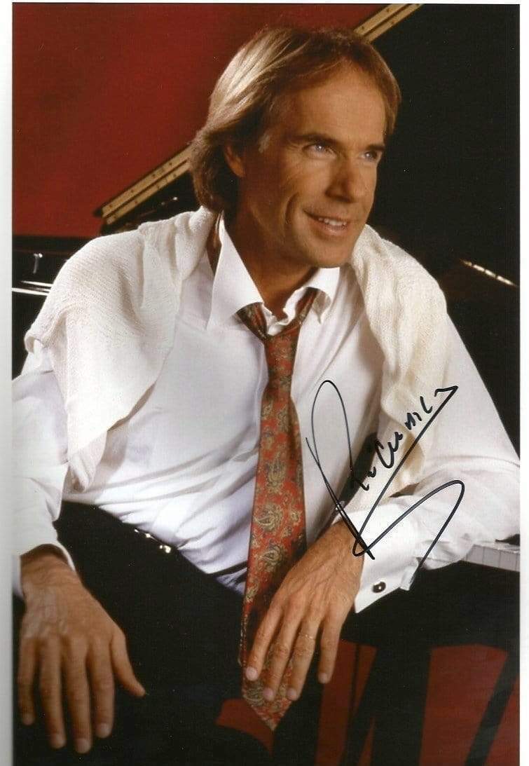 Richard Clayderman AUTHENTIC PIANIST autograph, In-Person signed Photo Poster painting