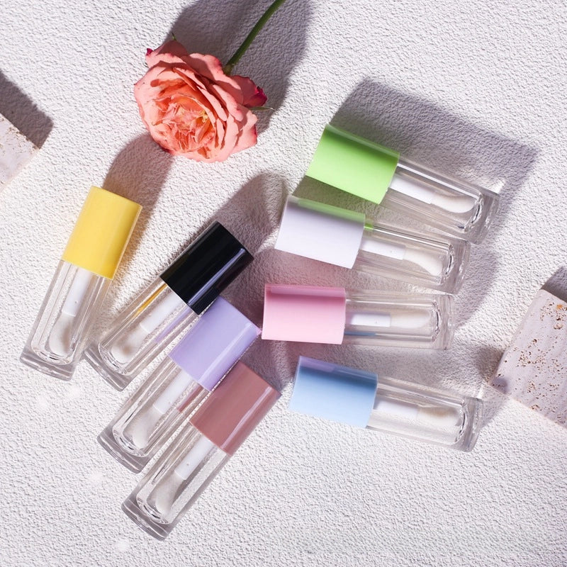 In Stock Free Shipping 6ML Large Capacity Lip Gloss Sub-bottle Lip Glaze Empty Tube Large Brush Head Concealer Round Tube Cosmetic Packaging Material