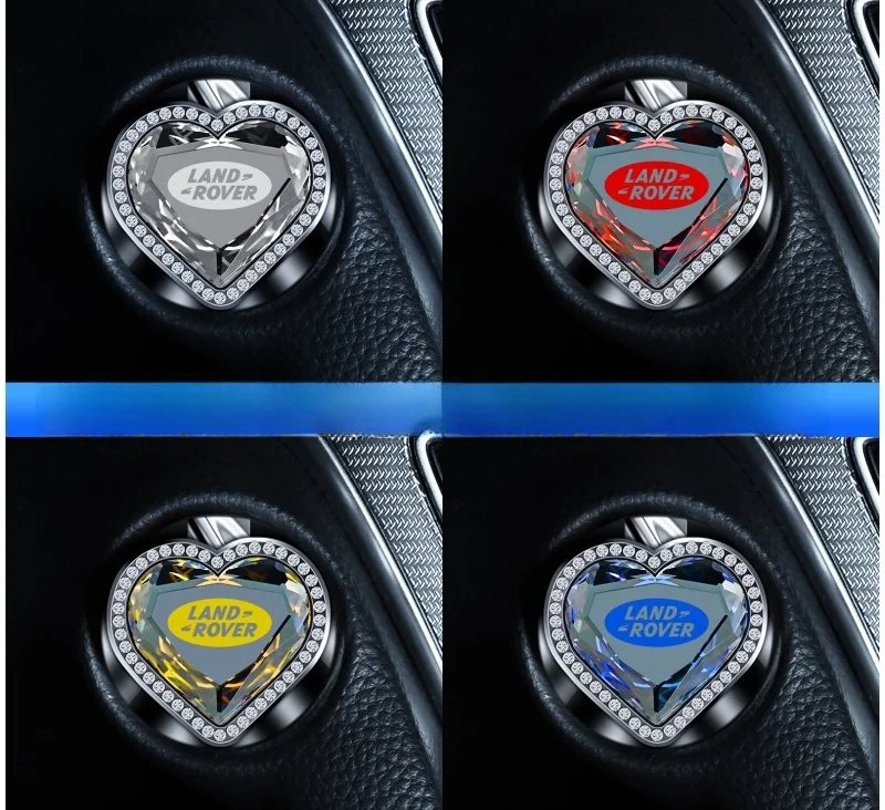 "Crystal Heart" car one-button start protective cover