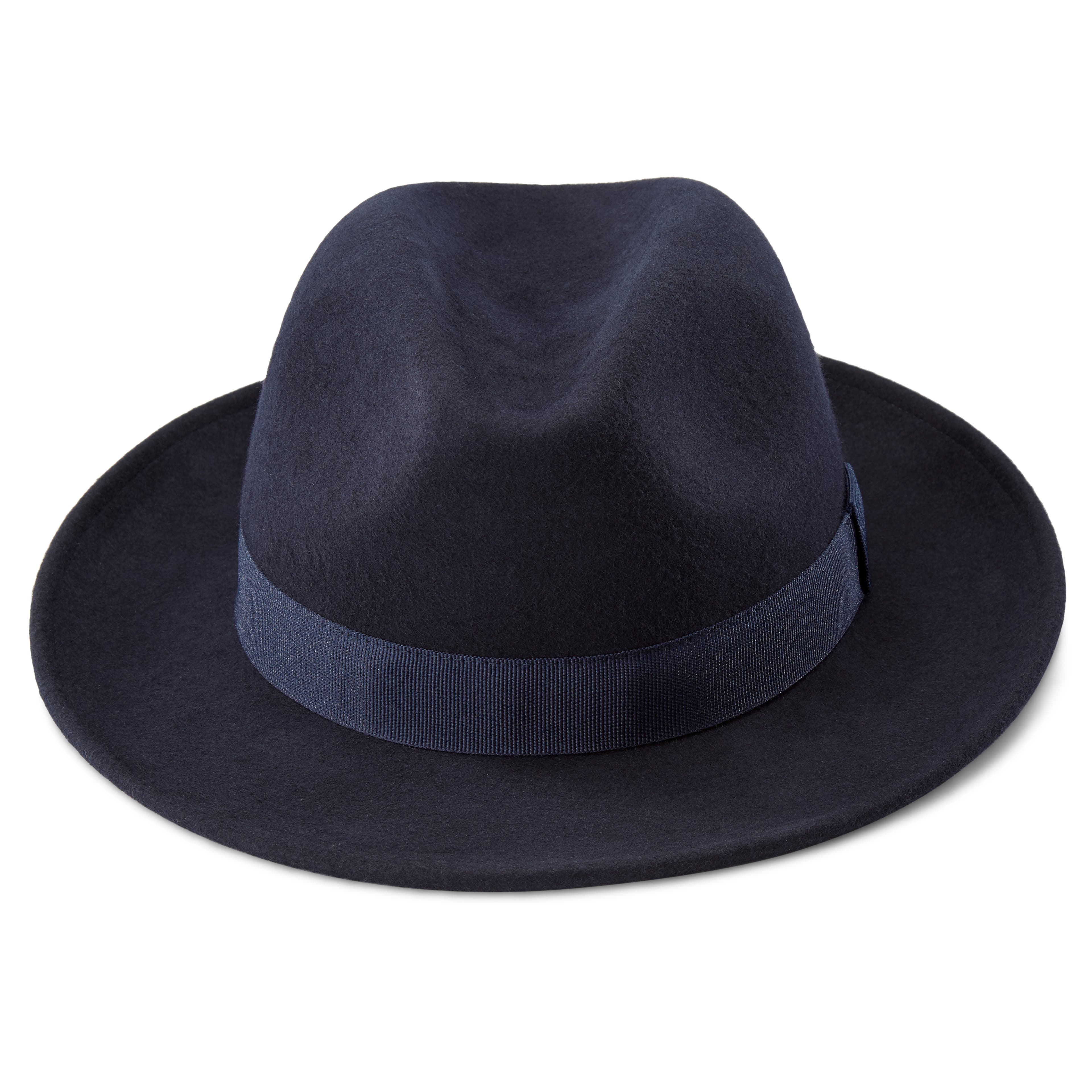 FIDO | TRUE BROWN WOOL FEDORA HAT WITH BAND