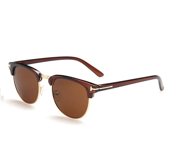 Unisex Classic Semi-Rimless Sunglasses Eyeglasses