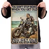 Old Man Riding - Vintage Metal Signs - 20*30cm/30*40cm