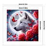 Rose And Wolf Under The Moon-11CT Stamped Cross Stitch 40*40cm/15.75*15.75in