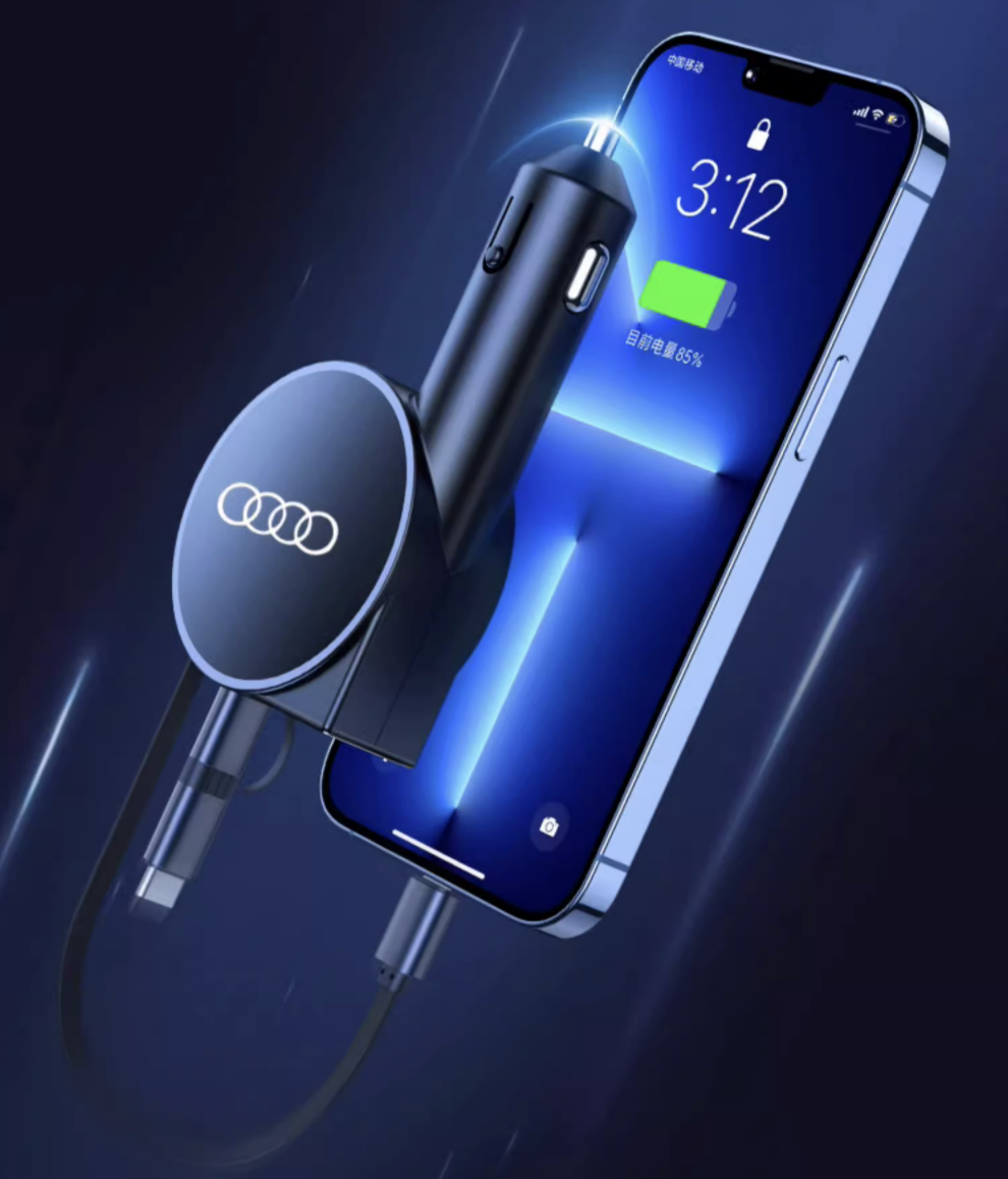 Multifunctional retractable car charger