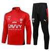 25/26 Al-Hilal Saudi FC red Half-Zip Training Jacket Set
