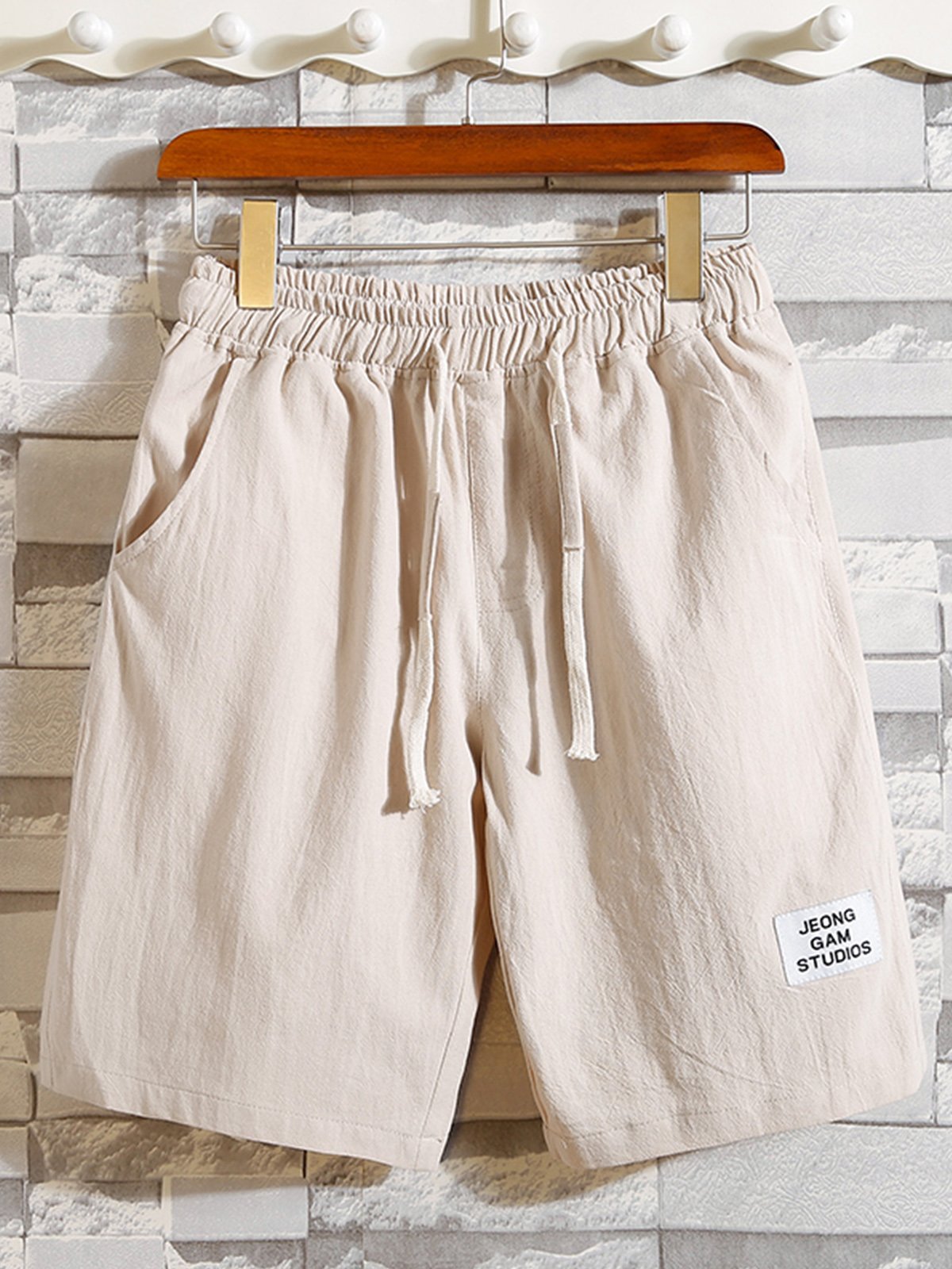 Casual Cotton Plain Pants