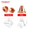 DNE Laser Nozzle CINCINNATI Lasermech Raytools Head Parts With Nut Base Bullet Shape Single Double Layer 1.2 1.5 Pure Copper