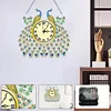 DIY Diamond Painting Special Shaped Art Clock Kits(Peacock)