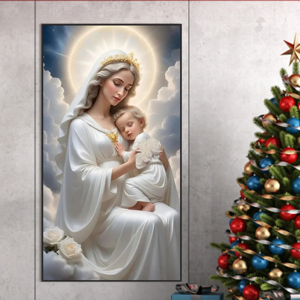 Diamond Painting - Full Round Drill - Angel Virgin(Canvas|40*70cm)