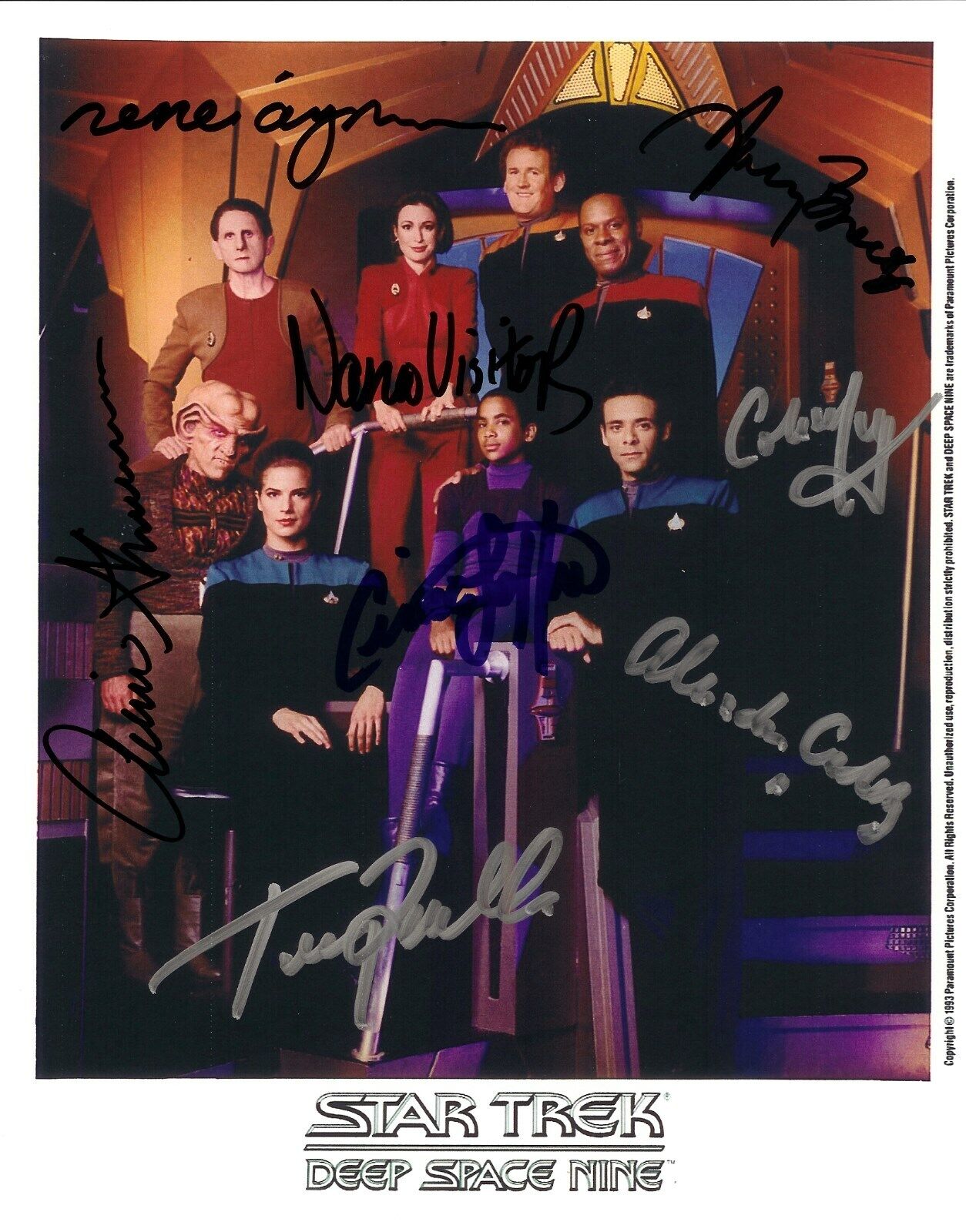 STAR TREK DEEP SPACE NINE - CAST SIGNED Autographed 8x10 Reprint Photo Poster painting #3 !!