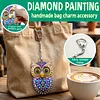 1PC, porte-cl&eacute;s DIY 3D en diamant avec boucle homard, porte-cl&eacute;s double face en diamant avec cha&icirc;ne &agrave; ressorts, mosa&iuml;que de diamants en cristal &agrave; ressorts, cadeau unique fait main