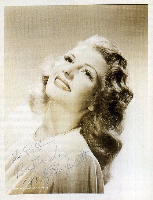 RITA HAYWORTH Signed 'Columbia' Photo Poster paintinggraph - Film Star Actress - preprint