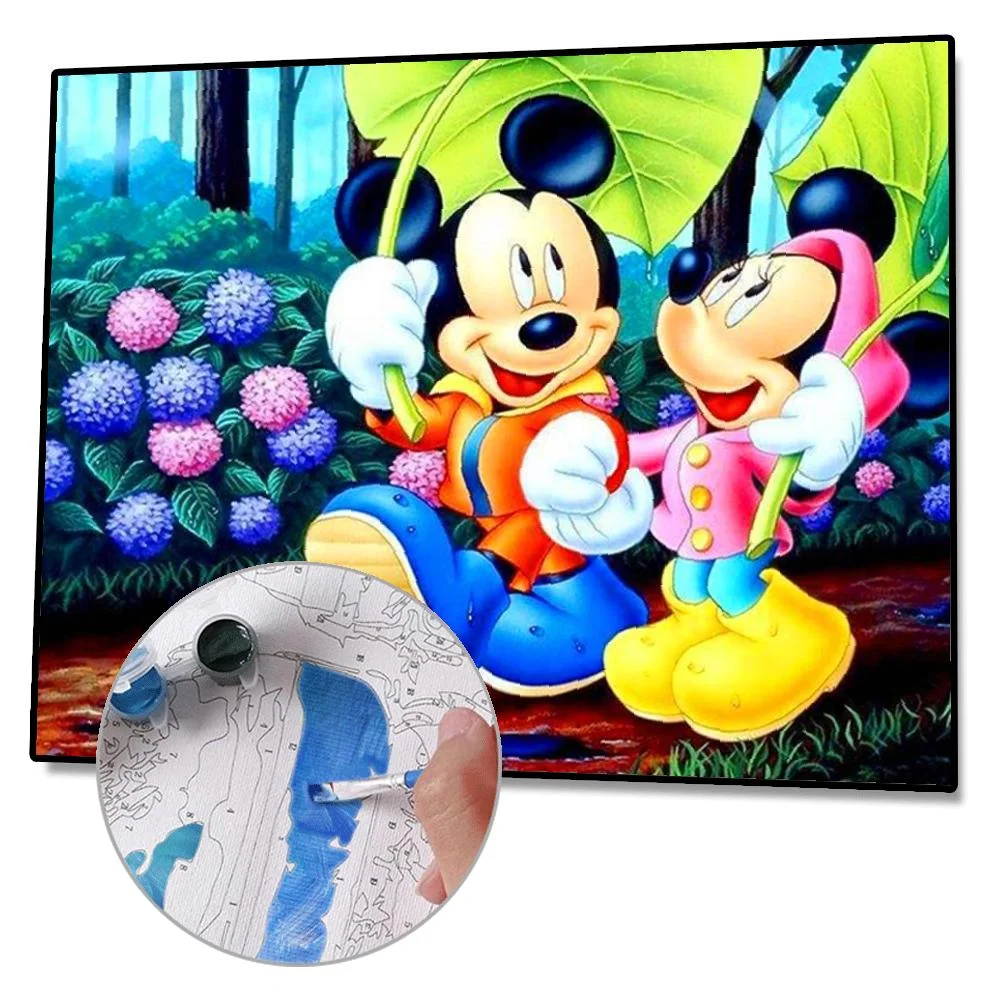 Halloween Mickey Mouse - Full Round - Diamond Painting (50*40cm)