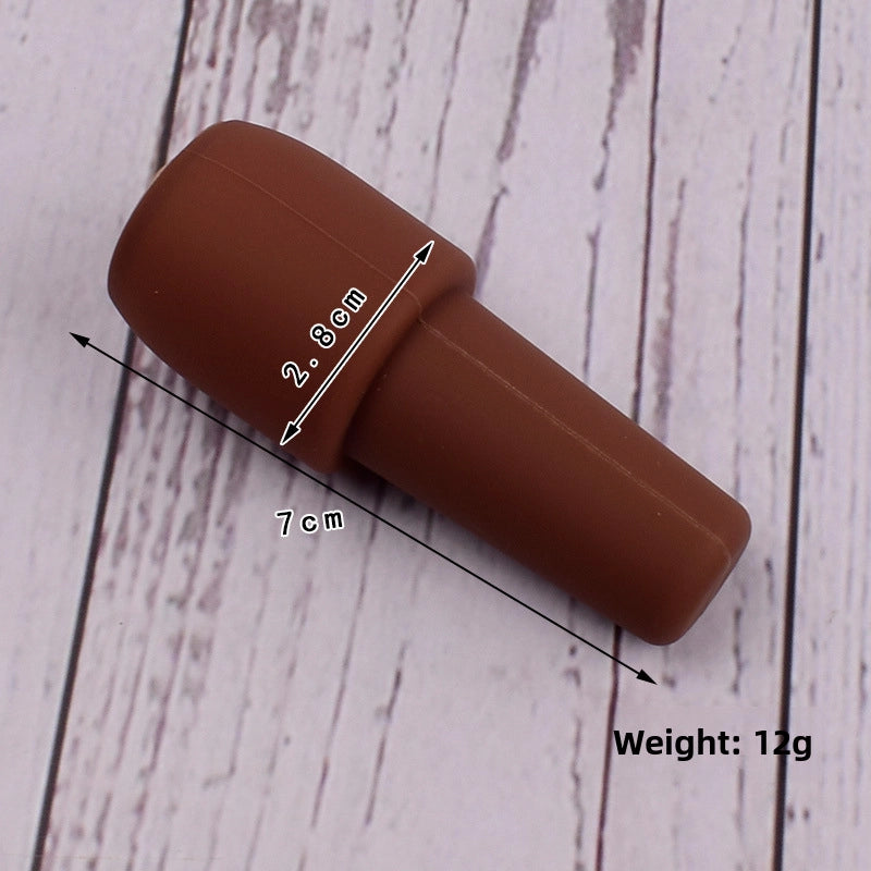 Silicone Tape Handle Red Wine Stopper Wine Silicone Double Seal Anti-falling Bottle Stopper Fresh Wine Stopper High Temperature Resistant