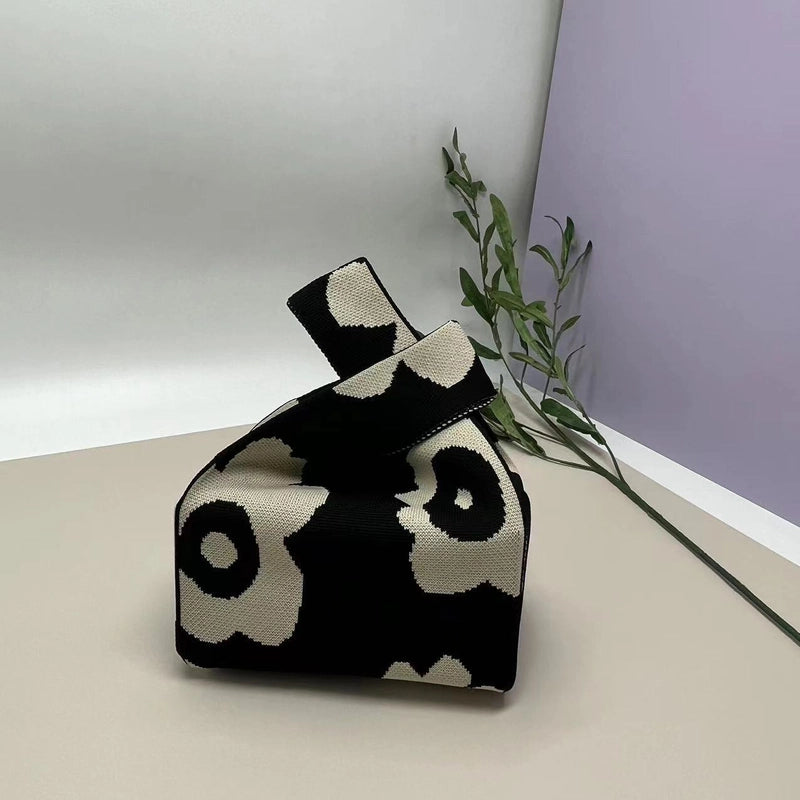 Gift Packaging Handbag Casual Knitted Handbag Woven Bag Multi-pattern Style Knitted Bag For Women