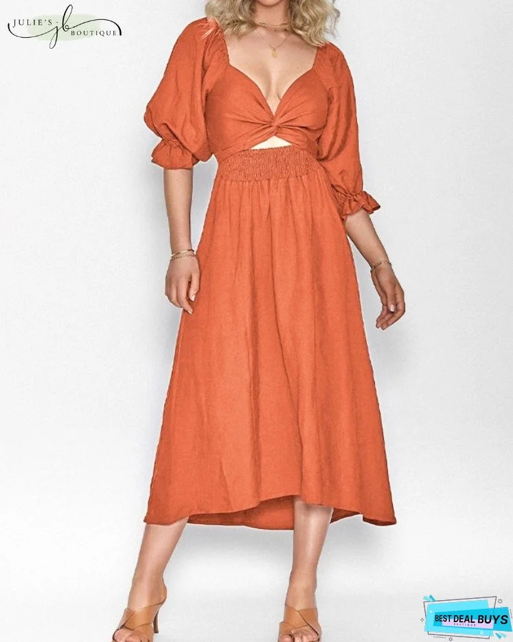 JULIE | FRENCH DRESS WITH FRILL SLEEVES