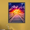 (40*50cm)DIY Round Partial AB Drill Diamond Painting - Sunset Boulevard