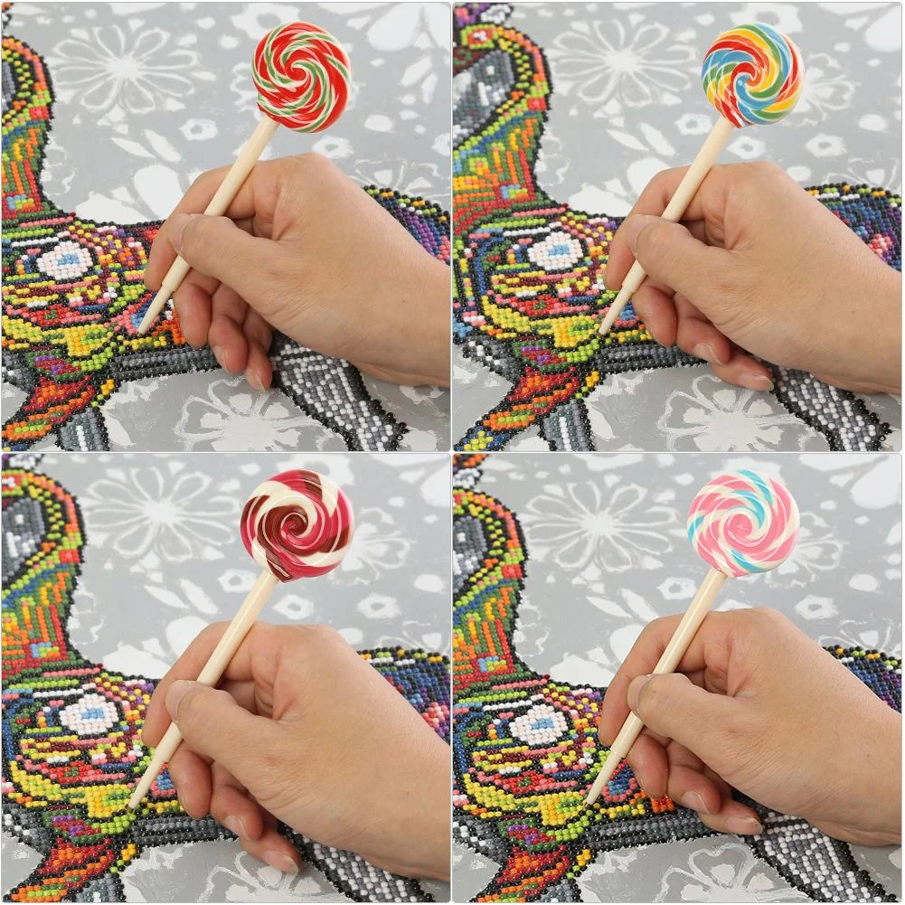 1pc Lolly Shape 5D DIY Diamond Painting Point Drill Pen Tool(Color Random)