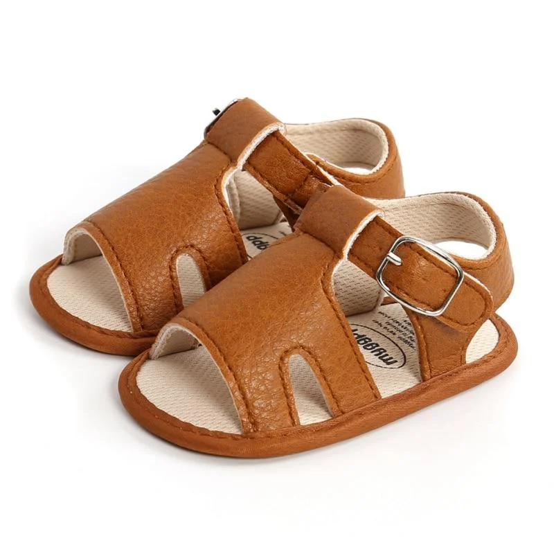New Canvas PU Baby Non-Slip Sandals Child Summer Boys Fashion Sandals Sneakers Infant Shoes 0-18 Month Baby Shoes