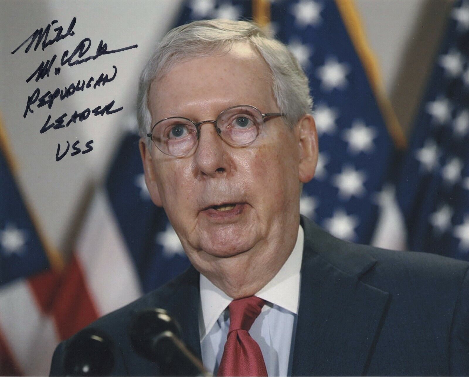 MITCH MCCONNELL SIGNED AUTOGRAPH 8X10 Photo Poster painting REPUBLICAN SENATE LEADER