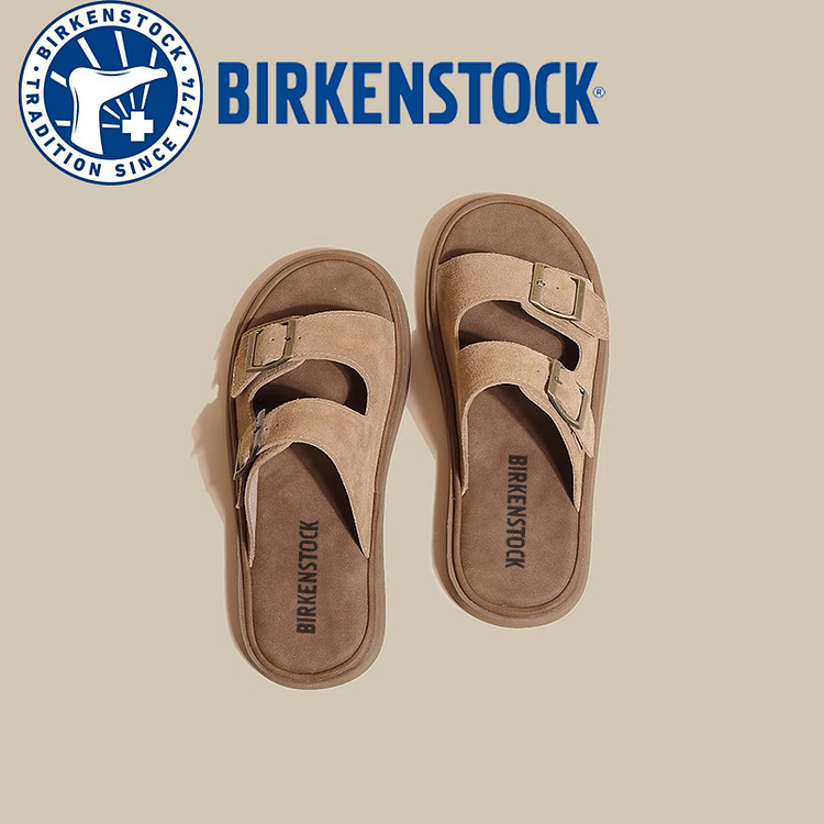 BIRKENSTOCK Nowe, ręcznie szyte sandały damskie ze skóry cielęcej