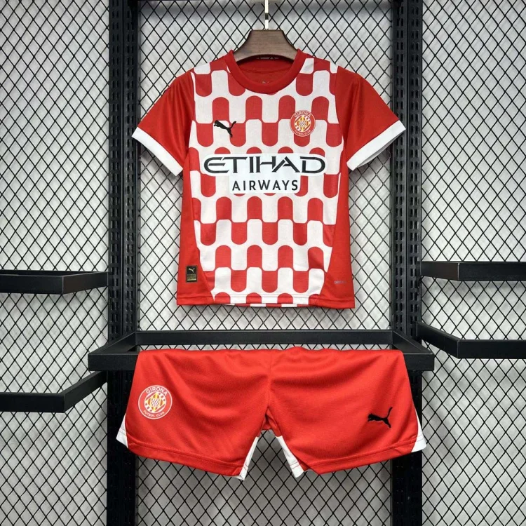 24/25 KIDS Girona Home Football Shirt 1:1 Thai Quality