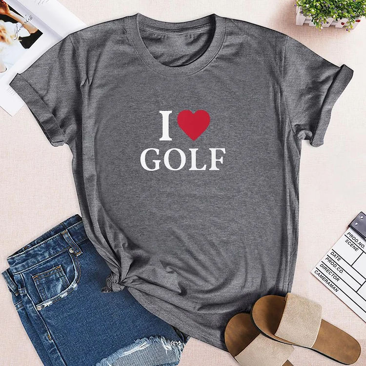 I Love Golf  T-shirt Tee -03279-Annaletters
