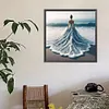 Beach Dress Girl-Paint by Numbers Acrylic Painting 40*40cm