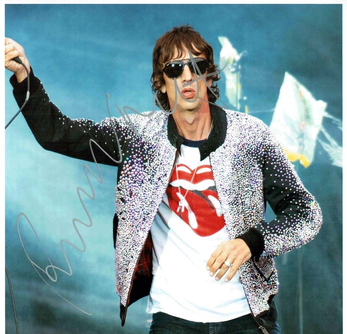 Richard ASHCROFT SIGNED 12x12 Photo Poster painting G AFTAL Autograph COA The VERVE