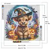 Halloween Highland Cattle-Full Round Diamond Painting 40*40CM