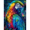 Papagei - runder Bohrer Diamantmalerei - 50*65cm (gro&szlig;er Teilbohrer)