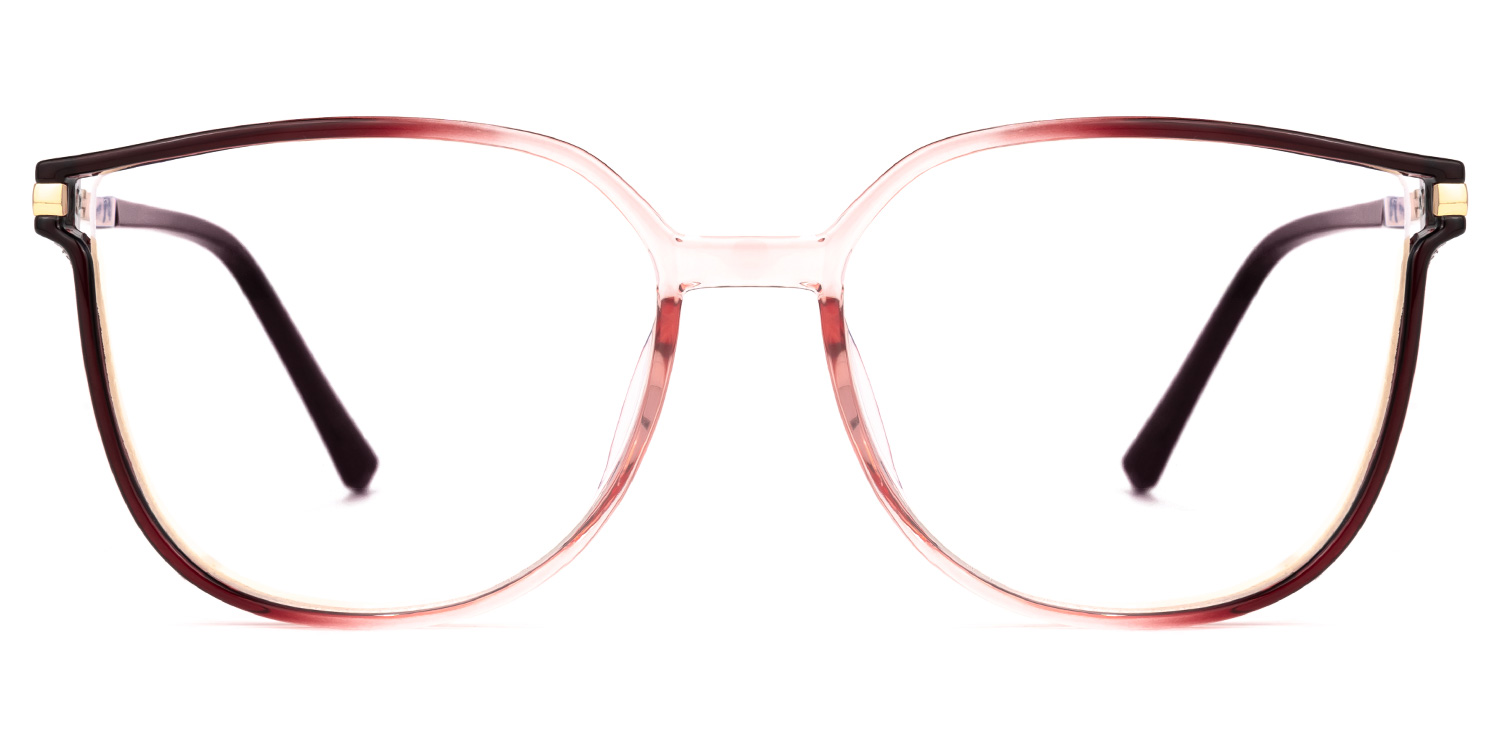 Cora Rot-Schwarz Cateye Brille Rot-Schwarz