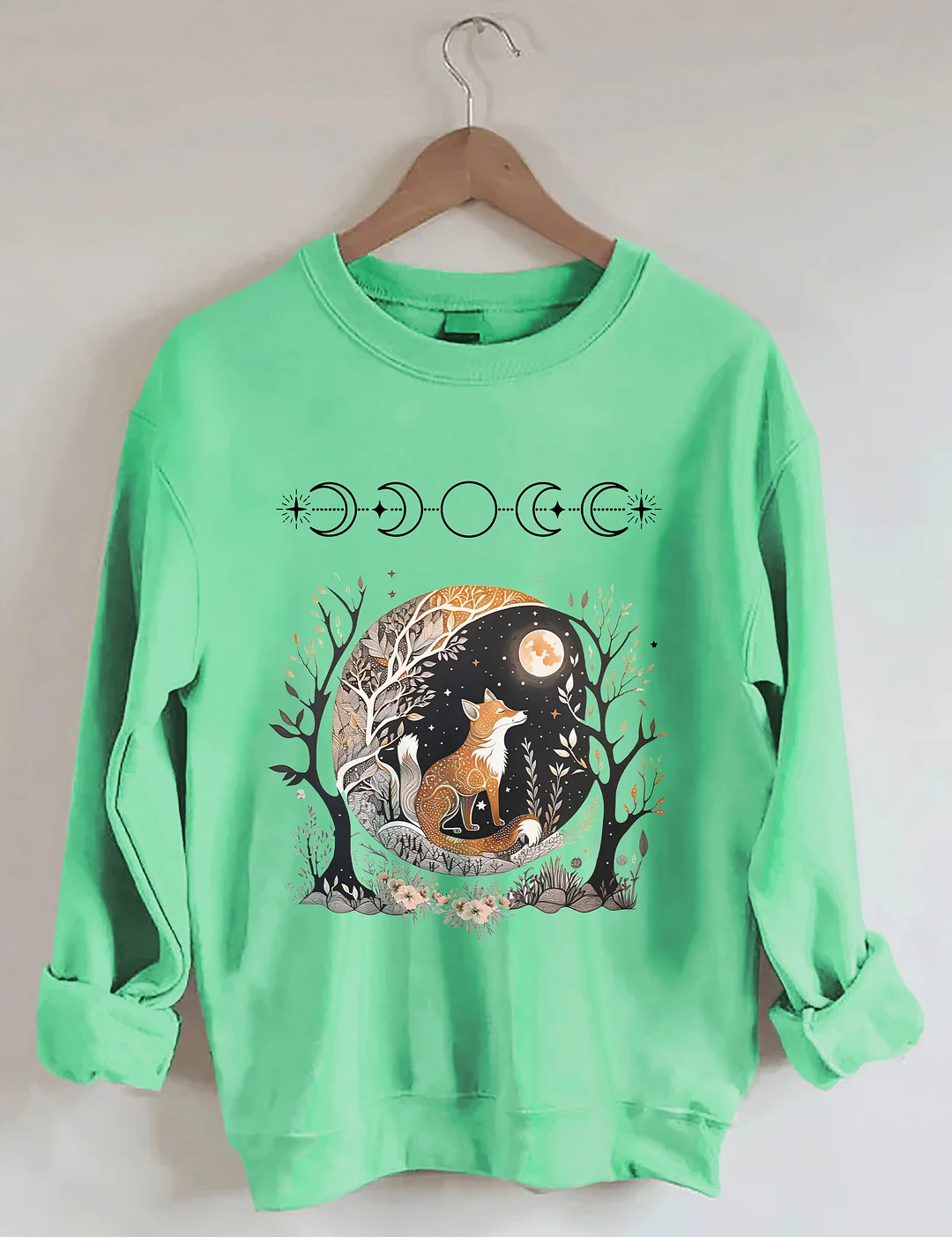 Fox Witchy Whimsigoth Aesthetic Sweatshirt