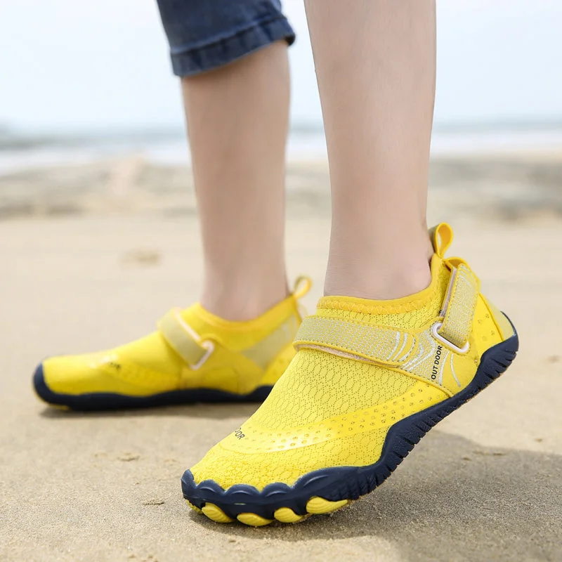 school supplies  Children Aqua Shoes Solid Color  Barefoot Water Beach Wading Child Summer Non-Slip Sport Swimming Watersport Beach Shoes Kids