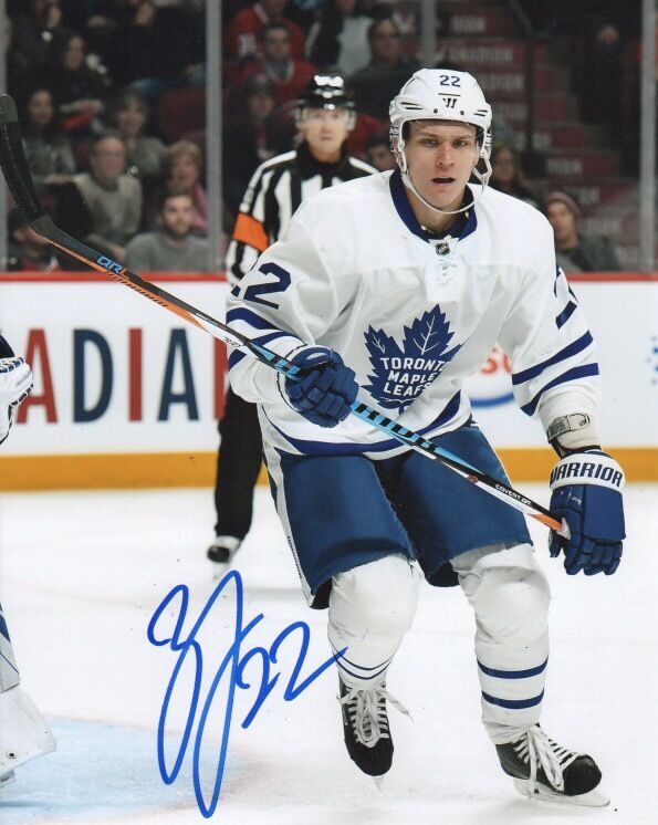 Toronto Maple Leafs Nikita Zaitsev Signed Autographed 8x10 Photo Poster painting COA A