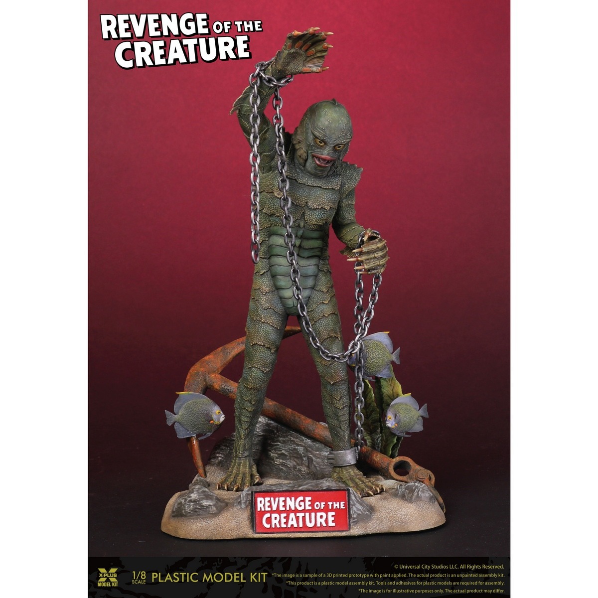 X-PLUS PLEX Studio - 1/8 Scale Revenge of the Creature Plastic Model Kit 416-200680CP (Licensed)-