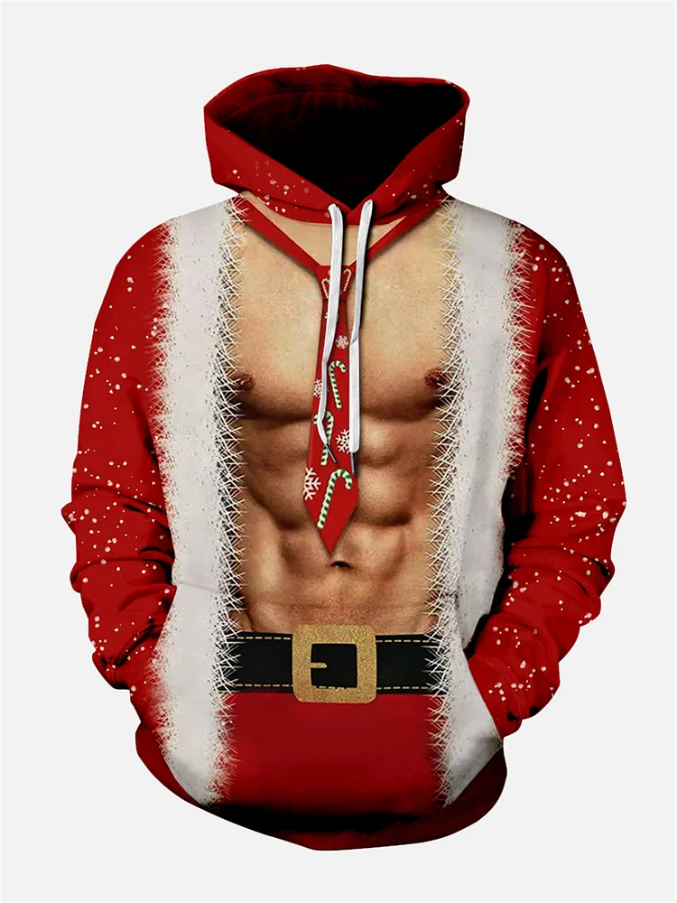 Men's Christmas Party Gorgeous Printed Hoodie PLUSCLOTHESMAN