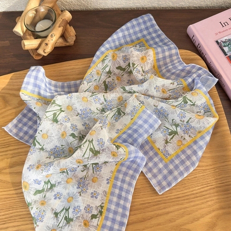 Women’s Vacation Sweet Pastoral Color Block Cloth Hair Band