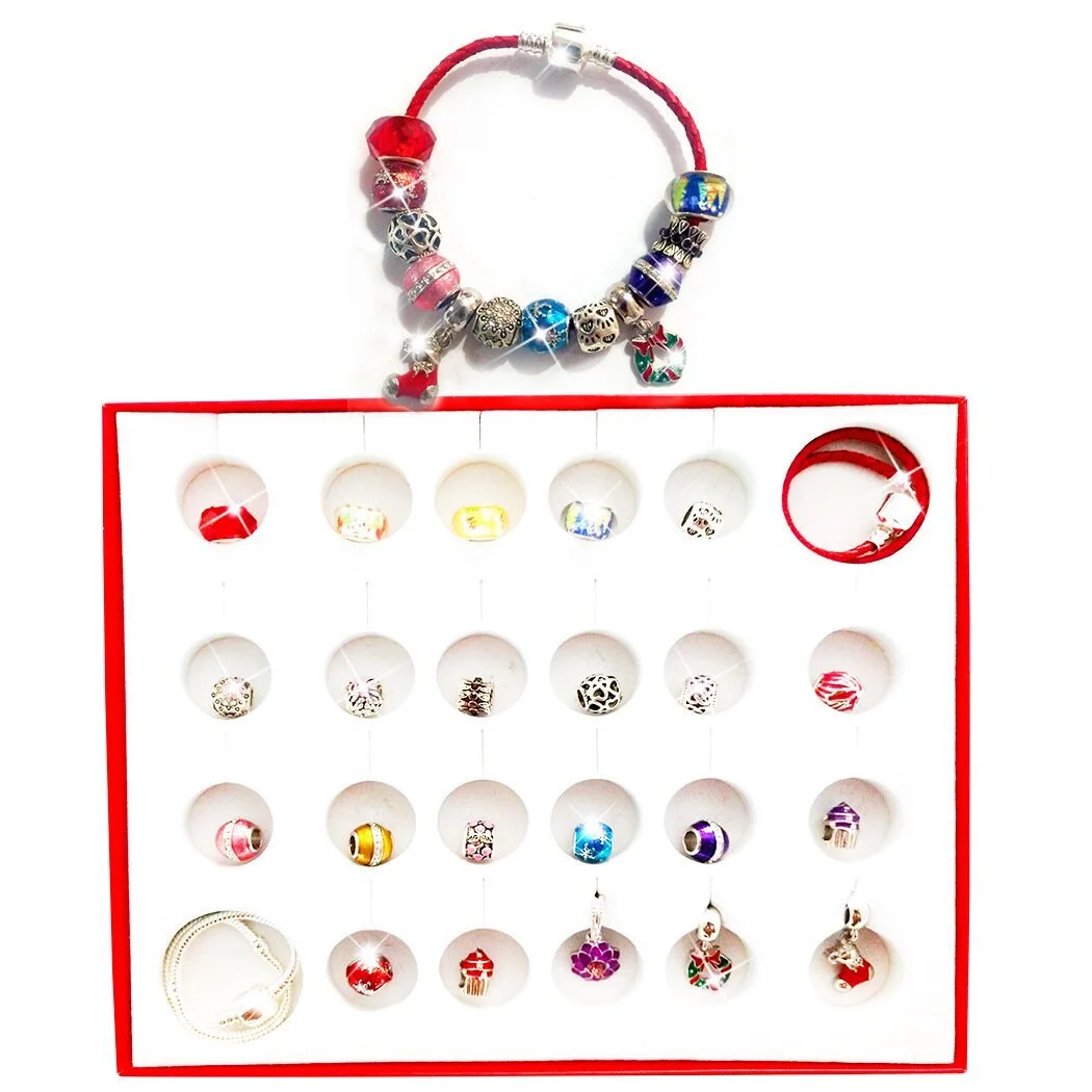 Charms DIY Bracelet Advent Christmas Countdown Calendar