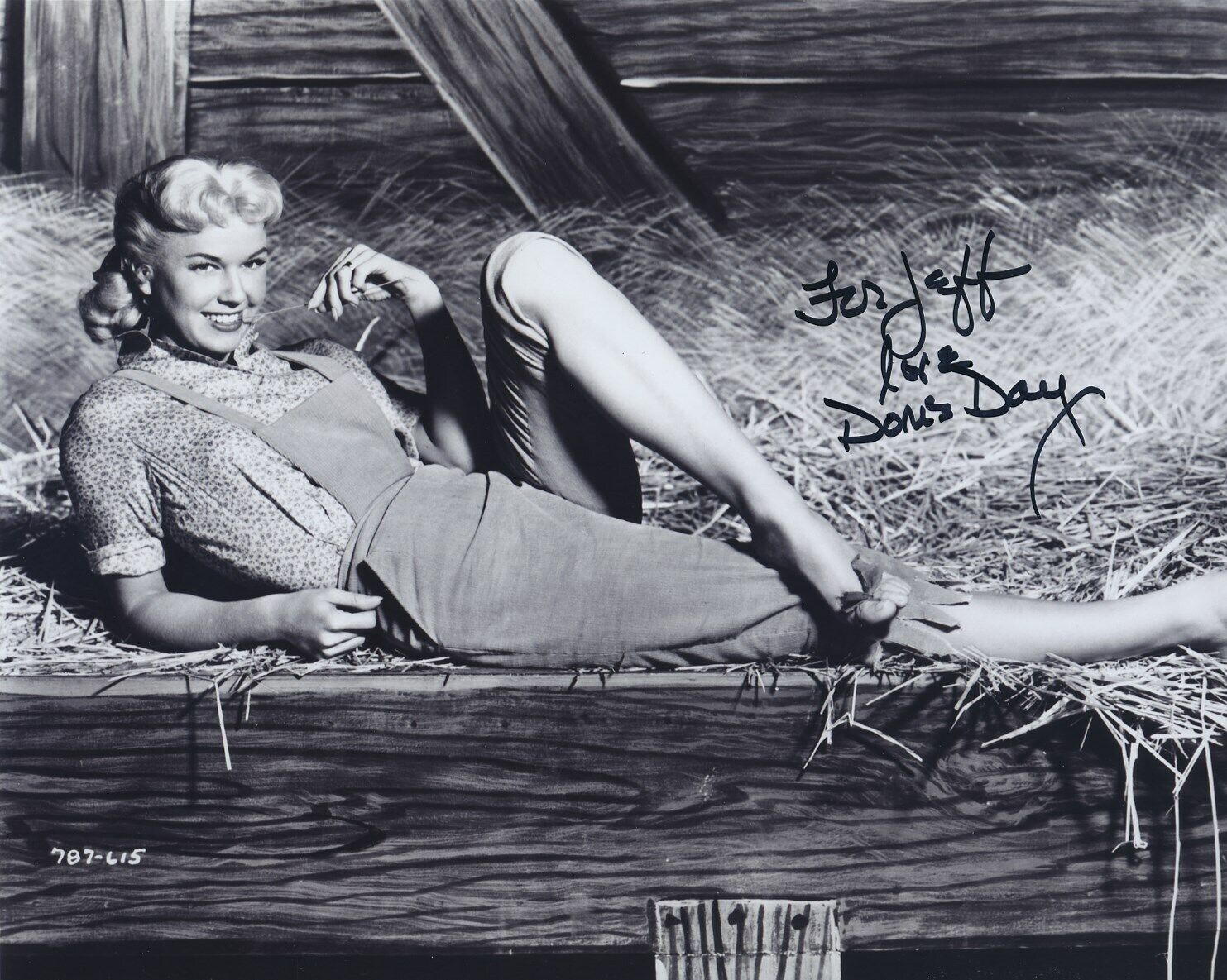 DORIS DAY SIGNED AUTOGRAPHED 8X10 Photo Poster painting FOR JEFF