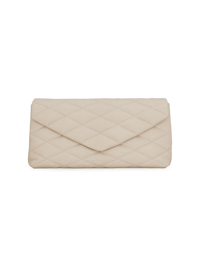 Saint Laurent Sade Large Clutch in Lambskin