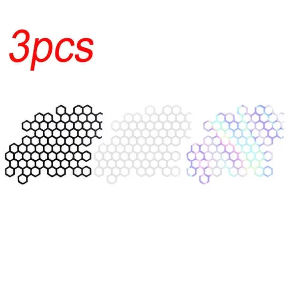 New Reflective Car Stics Personalized Honeycomb Motorcycle Auto Body Decoration Decals DIY Modification Creative