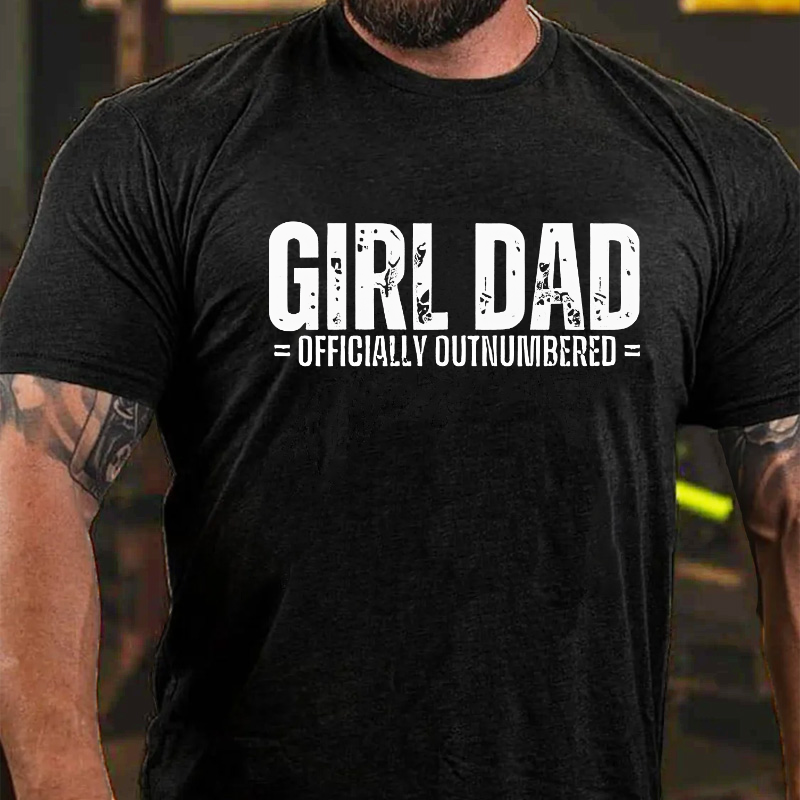 Girl Dad Officially Outnumbered Men T-shirt ctolen