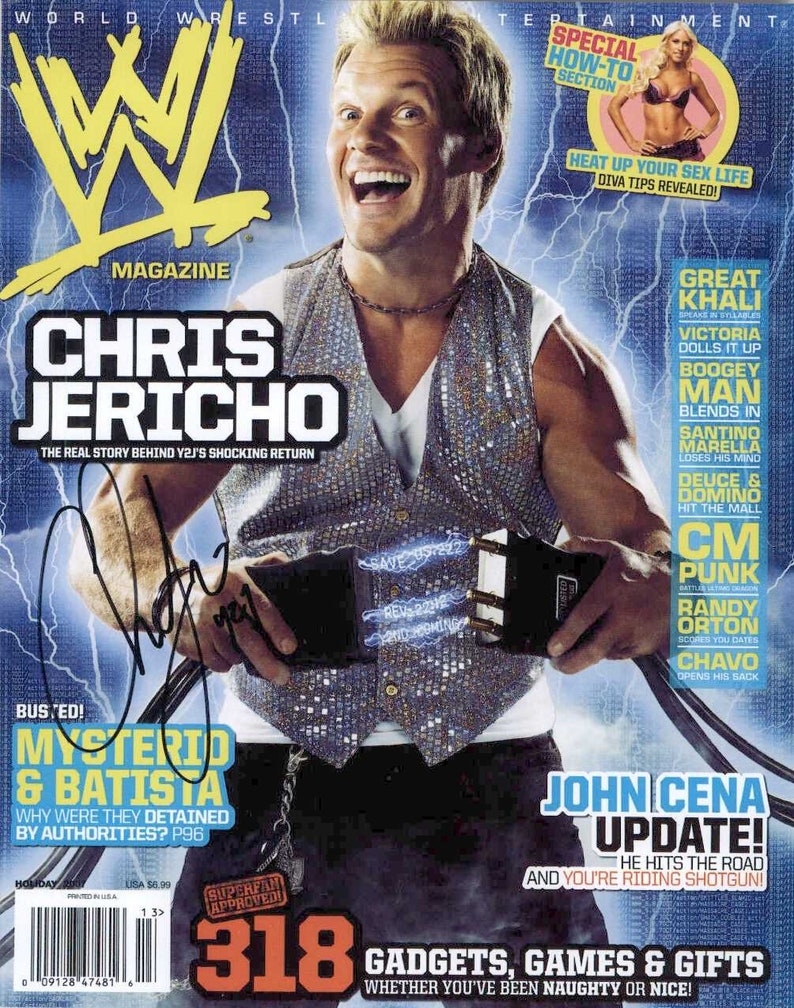 Chris Jericho Signed Autographed Glossy 8x10 Photo Poster painting - COA Matching Holograms