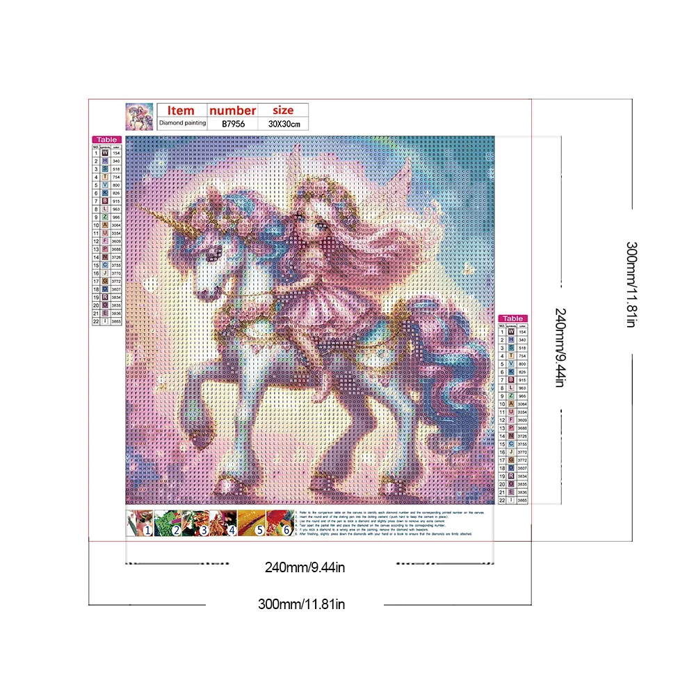 Diamond Painting - Full Round Drill - Angel Girl(Canvas|30*30cm)