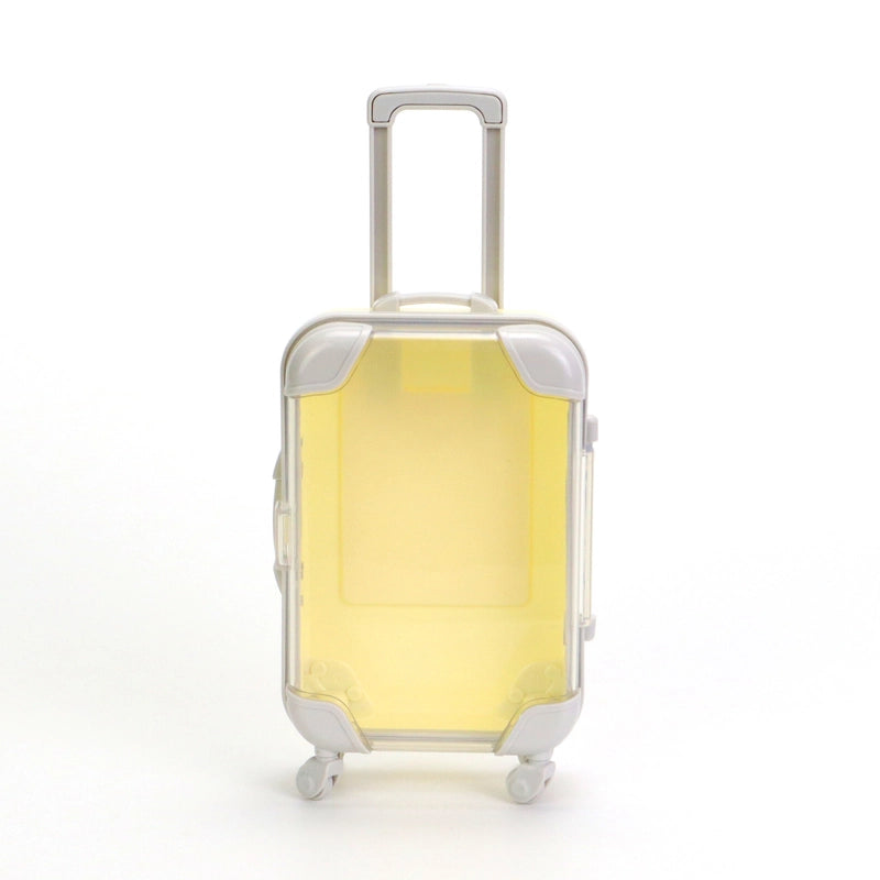 Simulation Mini Suitcase Trolley Case Transparent Mini Size Makeup Eyelash Box Storage Box Small Luggage