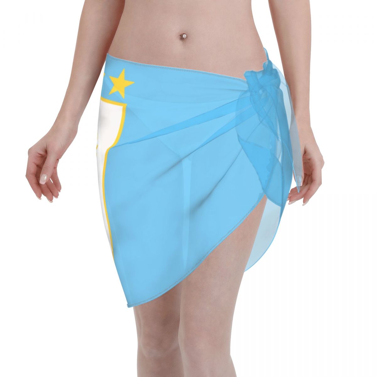 Uruguay National Football Team Women Short Sarongs Beach Bikini Wraps