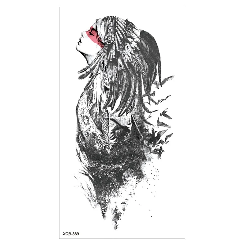 Lion King Waterproof Temporary Tattoo Stickers Body Art Fake Tatoo Animal Realistic Tribal Tiger Arm Sleeve transferable tattoo